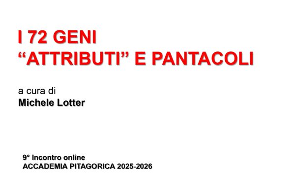 Geni Pentacoli e Attributi slides